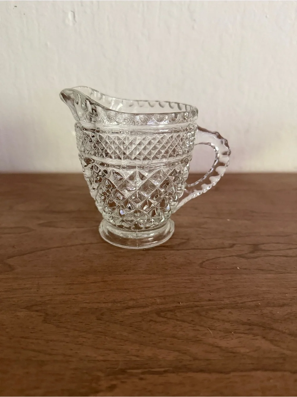 Vintage Anchor Hocking Wexford Creamer Pitcher
